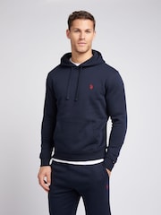 U.S. Polo Assn. Blue Mens Classic Fit 100% Cotton Double Horsemen Hoodie - Image 1 of 7