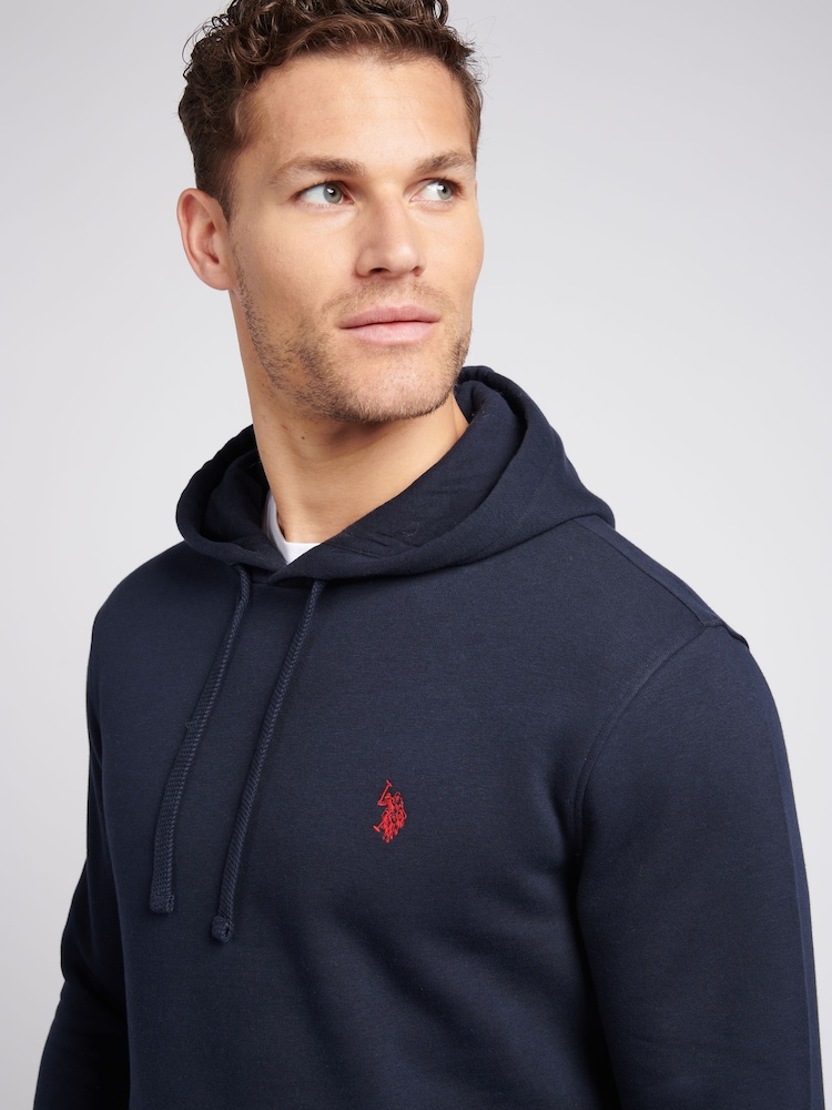 U.S. Polo Assn. Blue Mens Classic Fit 100% Cotton Double Horsemen Hoodie - Image 2 of 7