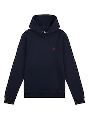 U.S. Polo Assn. Blue Mens Classic Fit 100% Cotton Double Horsemen Hoodie - Image 6 of 7