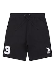 U.S. Polo Assn. Black Mens Classic Fit 100% Cotton Player 3 Sweat Shorts - Image 6 of 8