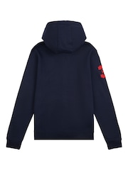 U.S. Polo Assn. Blue Mens Classic Fit 100% Cotton Player 3 Zip-Up Hoodie - Image 7 of 9