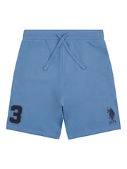 U.S. Polo Assn. Blue Mens Classic Fit 100% Cotton Player 3 Sweat Shorts - Image 6 of 8