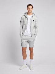 U.S. Polo Assn. Grey Mens Classic Fit 100% Cotton Player 3 Zip-Up Hoodie - Image 3 of 9