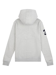 U.S. Polo Assn. Grey Mens Classic Fit 100% Cotton Player 3 Zip-Up Hoodie - Image 8 of 9
