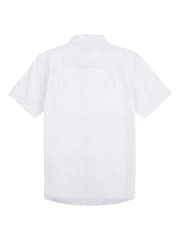 U.S. Polo Assn. White Linen Blend Mens Short Sleeve Shirt - Image 6 of 8