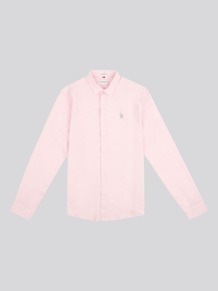 Рожевий - U.S. Polo Assn. льон Blend Mens сорочки - Image 5 of 8