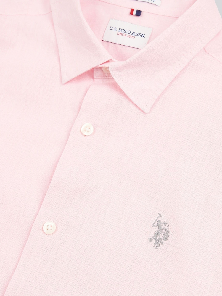 Рожевий - U.S. Polo Assn. льон Blend Mens сорочки - Image 7 of 8