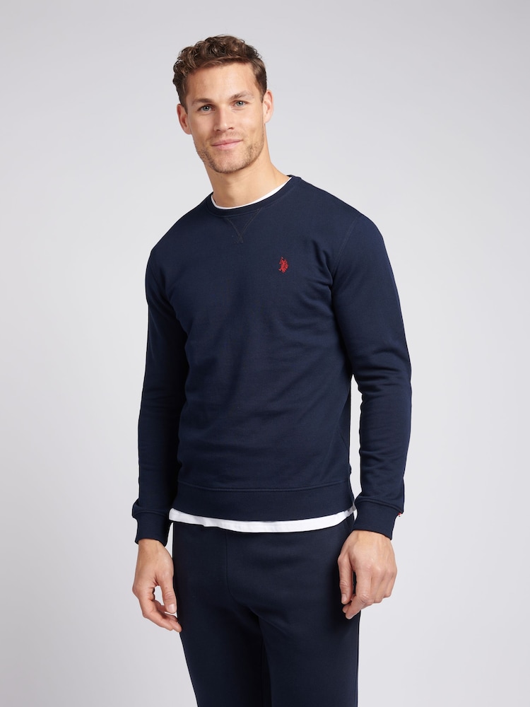 U.S. Polo Assn. Blue Classic Fit Mens Double Horsemen Sweatshirt - Image 1 of 7