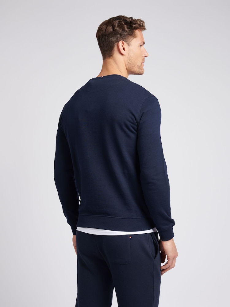 U.S. Polo Assn. Blue Classic Fit Mens Double Horsemen Sweatshirt - Image 4 of 7