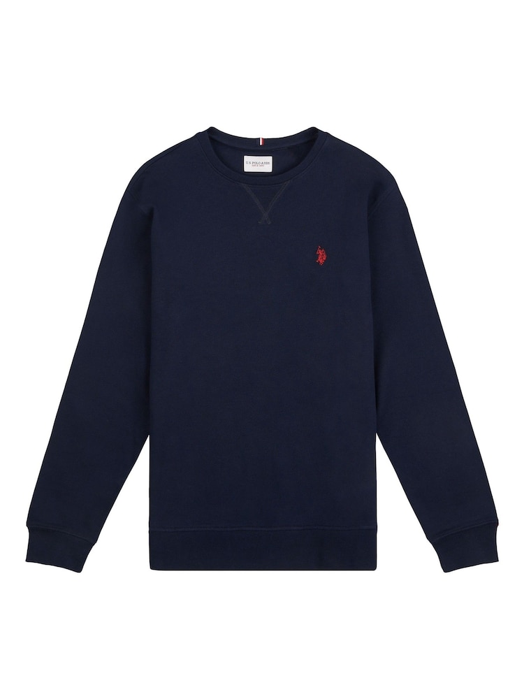 U.S. Polo Assn. Blue Classic Fit Mens Double Horsemen Sweatshirt - Image 5 of 7
