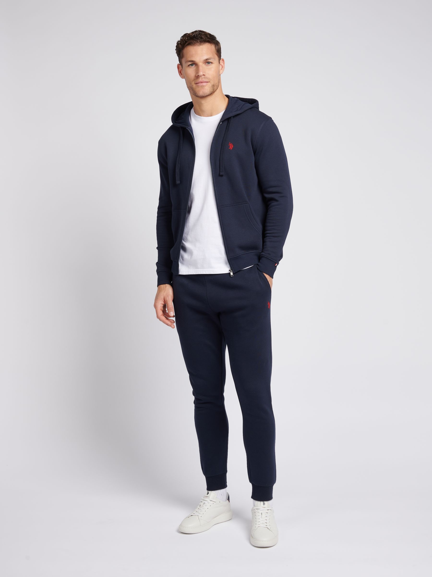 Buy U.S. Polo Assn. Blue Mens Classic Fit 100% Cotton Double