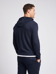 U.S. Polo Assn. Blue Mens Classic Fit 100% Cotton Double Horsemen Zip Up Hoodie - Image 4 of 8