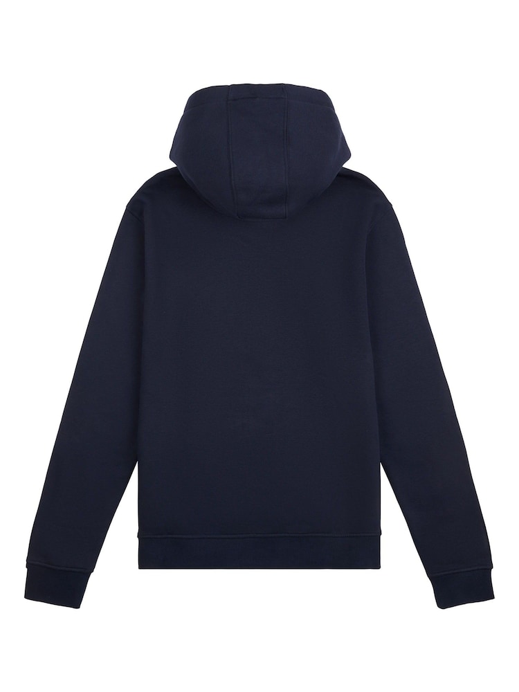 Niebieski - U.S. Polo Assn. Mens Classic Fit 100% Cotton Double Horsemen Zip Up Hoodie - Image 7 of 8