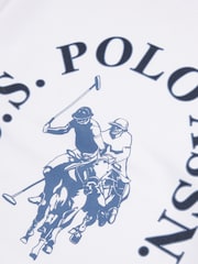 U.S. Polo Assn. White Classic Fit Mens Chest Graphic Sweatshirt - Image 7 of 8