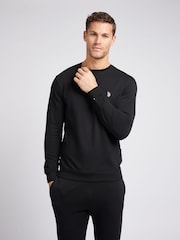U.S. Polo Assn. Black Classic Fit Mens Double Horsemen Sweatshirt - Image 1 of 9
