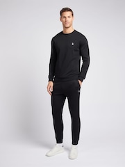 U.S. Polo Assn. Black Classic Fit Mens Double Horsemen Sweatshirt - Image 3 of 9