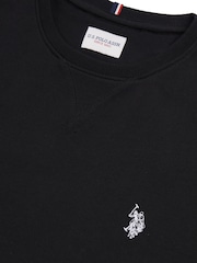 U.S. Polo Assn. Black Classic Fit Mens Double Horsemen Sweatshirt - Image 9 of 9