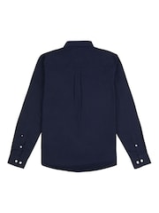U.S. Polo Assn. Dark Blue Stretch Cotton Mens Poplin Shirt - Image 6 of 7