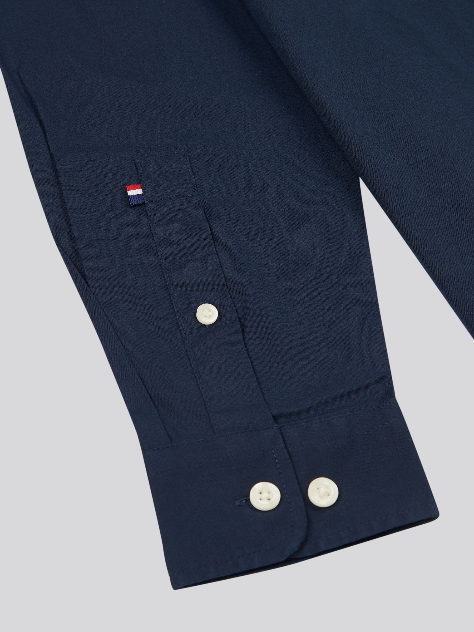 Buy U.S. Polo Assn. Dark Blue Stretch Cotton Mens Poplin Shirt