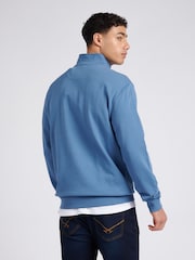 U.S. Polo Assn. Blue Mens Classic Fit Quarter Zip Sweatshirt - Image 2 of 8