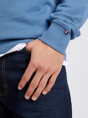U.S. Polo Assn. Blue Mens Classic Fit Quarter Zip Sweatshirt - Image 3 of 8