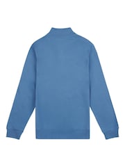 U.S. Polo Assn. Blue Mens Classic Fit Quarter Zip Sweatshirt - Image 7 of 8