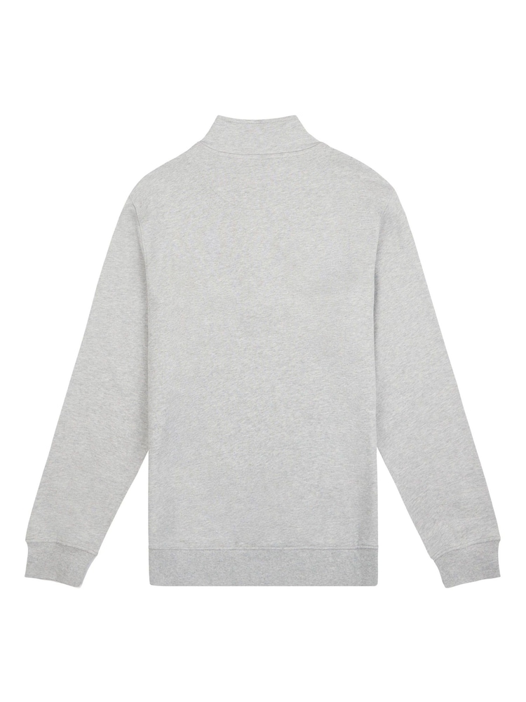 U.S. Polo Assn. Grey Mens Classic Fit Quarter Zip Sweatshirt - Image 2 of 3