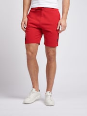 U.S. Polo Assn. Red Mens Classic Fit 100% Cotton Player 3 Sweat Shorts - Image 1 of 8