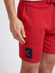 U.S. Polo Assn. Red Mens Classic Fit 100% Cotton Player 3 Sweat Shorts - Image 5 of 8