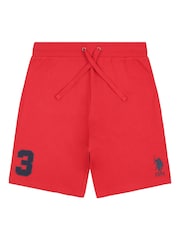 U.S. Polo Assn. Red Mens Classic Fit 100% Cotton Player 3 Sweat Shorts - Image 6 of 8