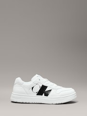 Calvin Klein White Low Cut Lace-Up Sneakers - Image 1 of 7