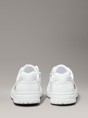 Calvin Klein White Low Cut Lace-Up Sneakers - Image 4 of 7