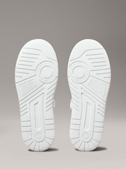 Calvin Klein White Low Cut Lace-Up Sneakers - Image 6 of 7