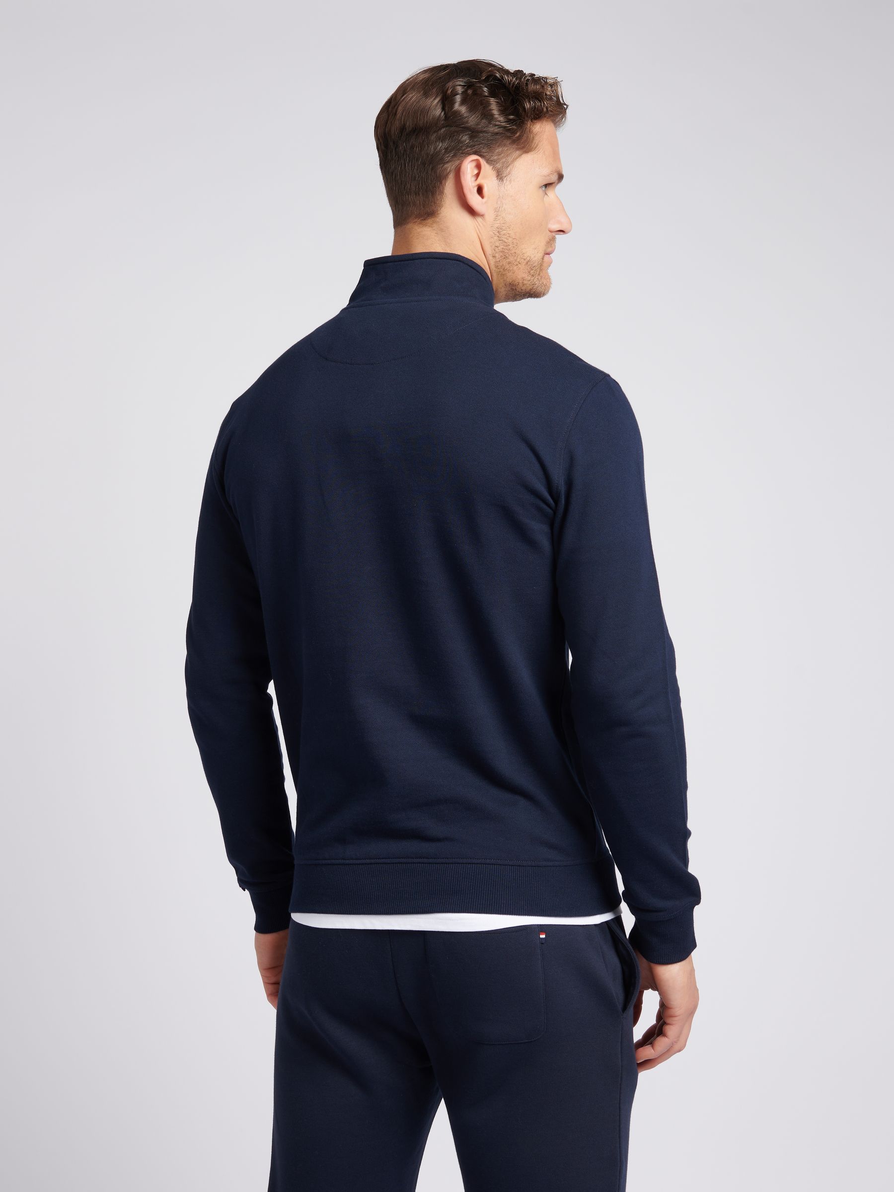Buy U.S. Polo Assn. Dark Blue Mens Classic Fit Quarter Zip