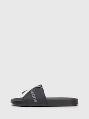 Calvin Klein Black Logo Pool Slides - Image 2 of 7