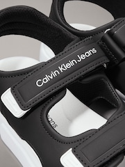 Calvin Klein Black Velcro Sandals - Image 4 of 7