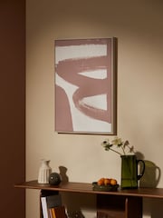 MADE.COM Innes Brown Abstract Canvas Wall Art - Image 1 of 4