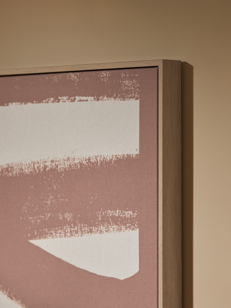 MADE.COM Innes Brown Abstract Canvas Wall Art - Image 2 of 4