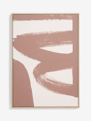 MADE.COM Innes Brown Abstract Canvas Wall Art - Image 4 of 4