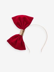 Red Christmas Bow Headband - Image 1 of 1