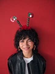 Red/Green Christmas Elf Legs Headband - Image 1 of 3
