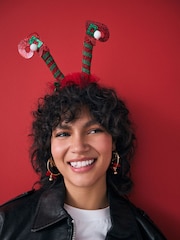 Red/Green Christmas Elf Legs Headband - Image 2 of 3