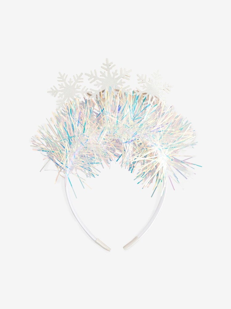 Silver Tone Christmas Snowflake Headband - Image 5 of 5