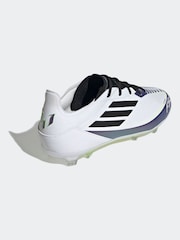 adidas White/Purple Kids F50 Pro Messi Firm Ground Boots - Image 10 of 10