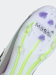 adidas White/Purple Kids F50 Pro Messi Firm Ground Boots - Image 6 of 10