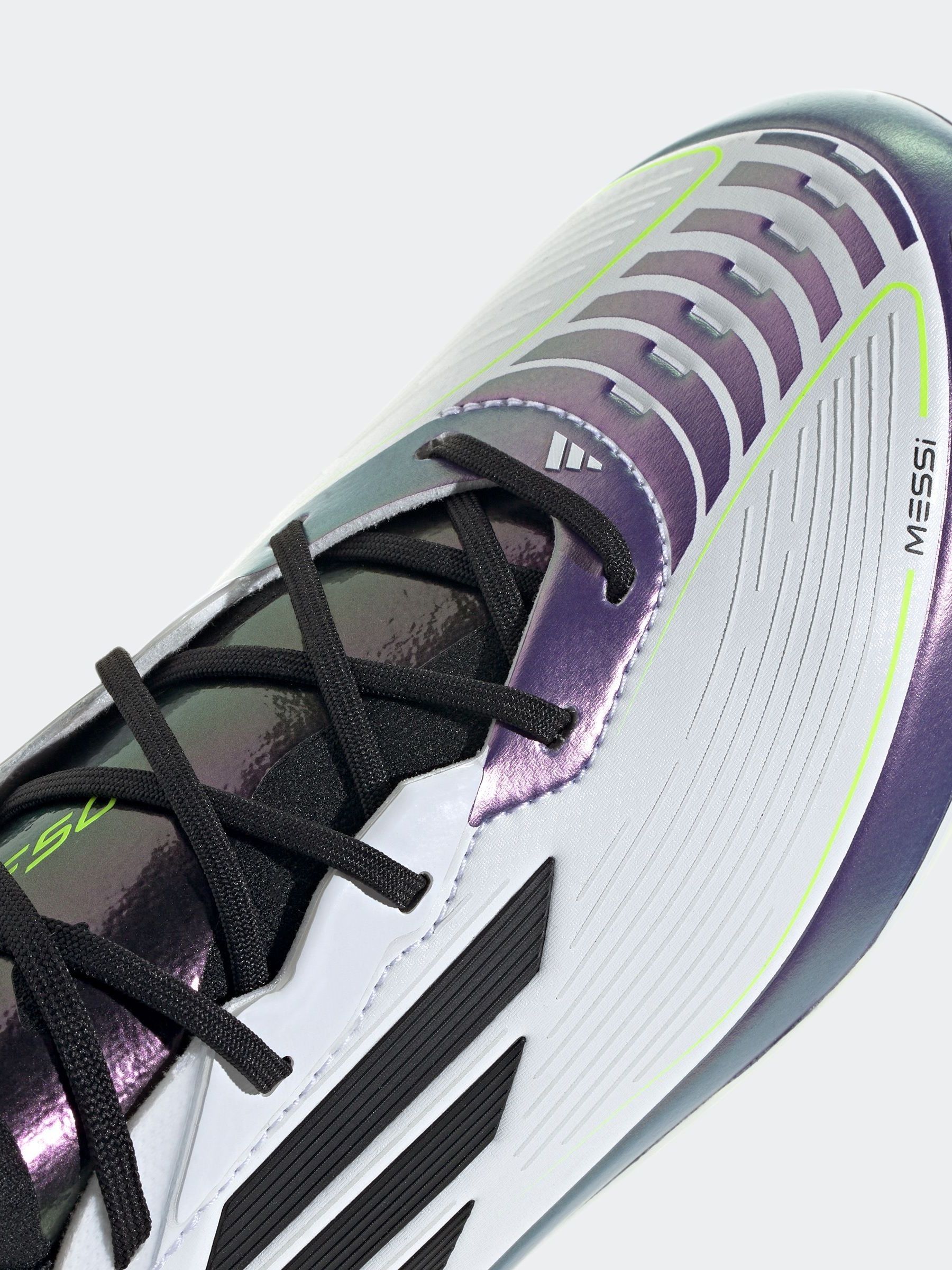 Buy adidas White/Purple Kids F50 Pro Messi Firm Ground Boots