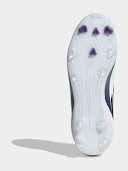 adidas White/Purple Messi F50 Kids League Firm/Multi-Ground Boots - Image 7 of 9