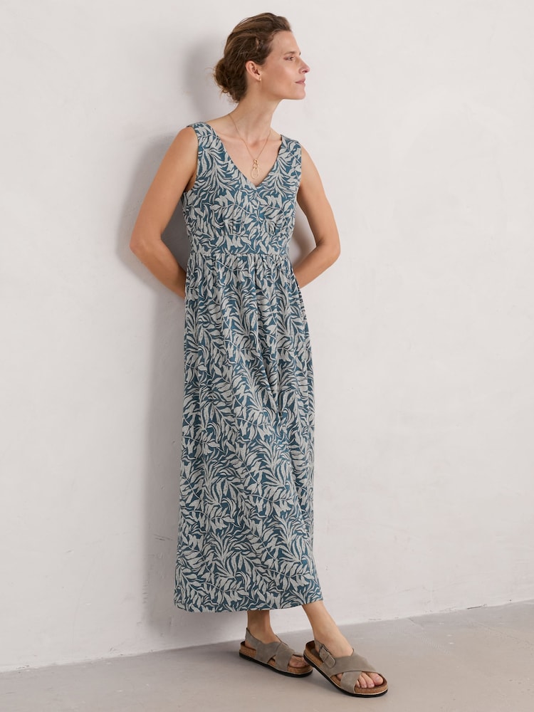 Seasalt Cornwall Blue Polmanter Jersey Dress - Image 1 of 6