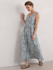Seasalt Cornwall Blue Polmanter Jersey Dress - Image 3 of 6