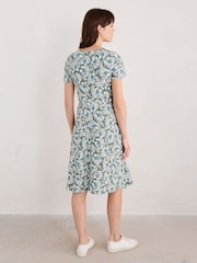 Seasalt Cornwall Green Enor Fit-and-Flare Dress - Image 2 of 5